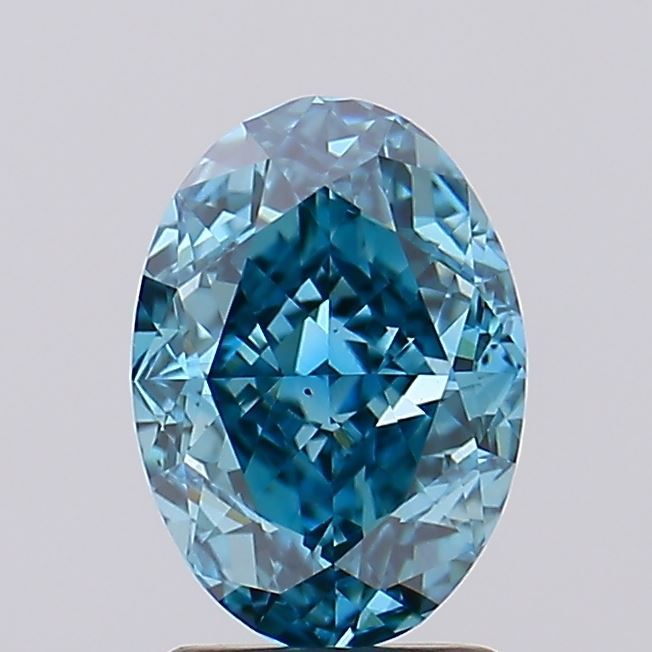 Oval 2.57ct Fancy Vivid Blue VS2 IGI #LG634434361