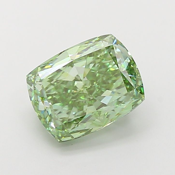 Cushion modified 4.75ct Fancy Vivid Green VS1 IGI #LG780690459
