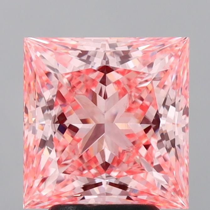 Princess 3.72ct Fancy Vivid Pink VS2 IGI #LG728567430