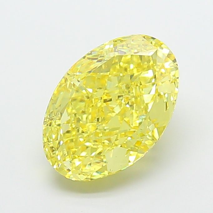 Oval 6.09ct Fancy Vivid Yellow VS2 IGI #LG786654443