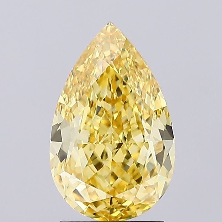 Pear 2.56ct Fancy Vivid Yellow VVS2 IGI #LG667431600
