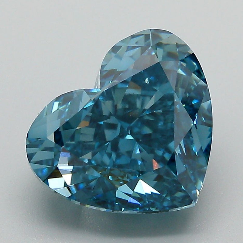Heart 5.19ct Fancy Vivid Blue VVS2 IGI #LG720525959
