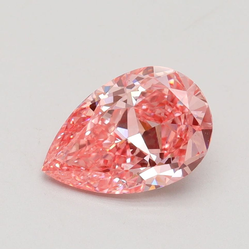 Pear 1.49ct Fancy Vivid Pink VS1 IGI #LG607327115
