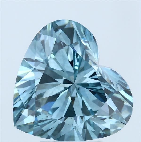 Heart 4.01ct Fancy Vivid Blue VS2 IGI #LG776631251
