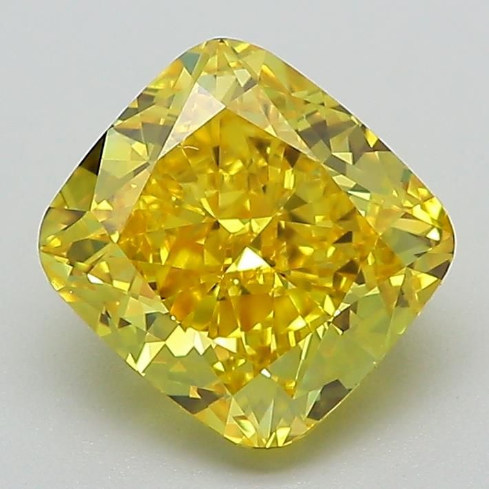 Cushion modified 2.18ct Fancy Vivid Yellow VS1 IGI #LG591360691