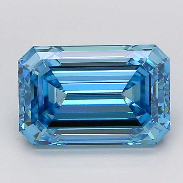 Emerald 3.01ct Fancy Vivid Blue VS1 IGI #LG738515484