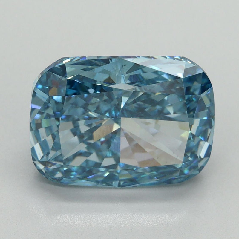 Cushion modified 5.09ct Fancy Vivid Blue VS2 IGI #LG724559529