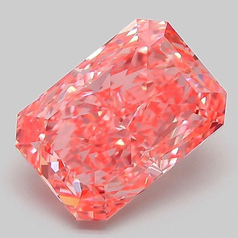 Radiant 3.09ct Fancy Vivid Pink VVS2 IGI #LG783629291