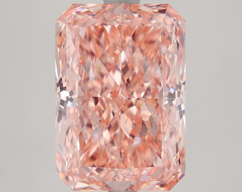 Radiant 4.17ct Fancy Vivid Pink VS1 IGI #LG736506705