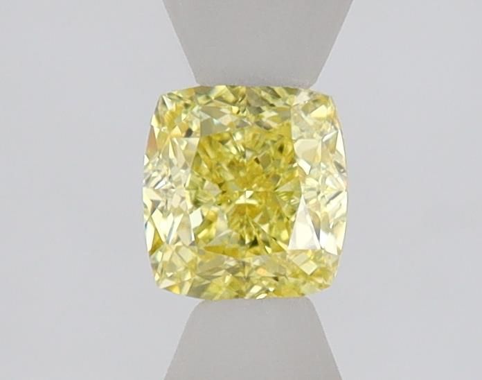 Cushion brilliant 0.51ct Fancy Intense Yellow VS2 GIA #2527674627