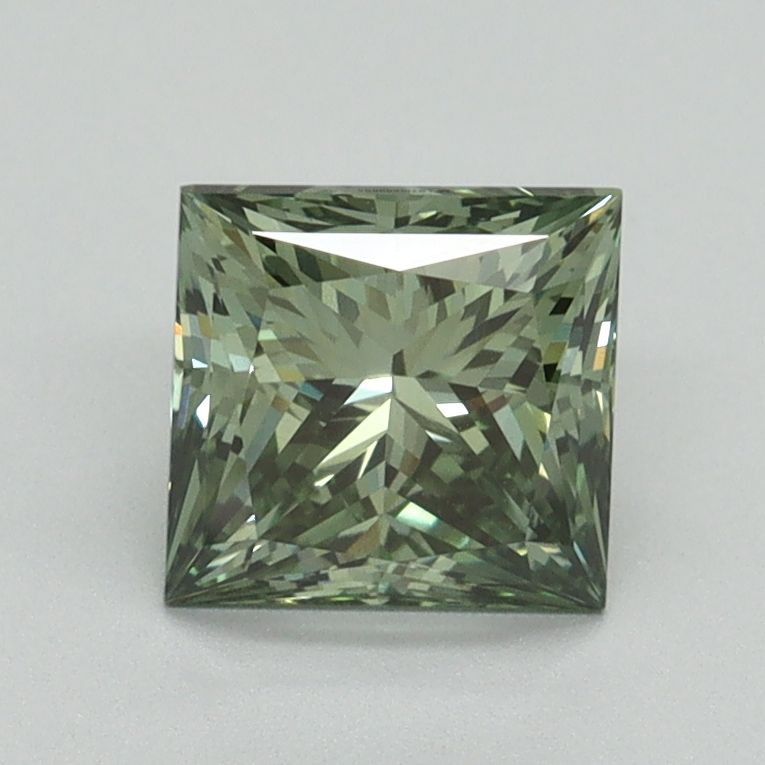 Princess 1.28ct Fancy Vivid Green VVS2 IGI #LG710589885