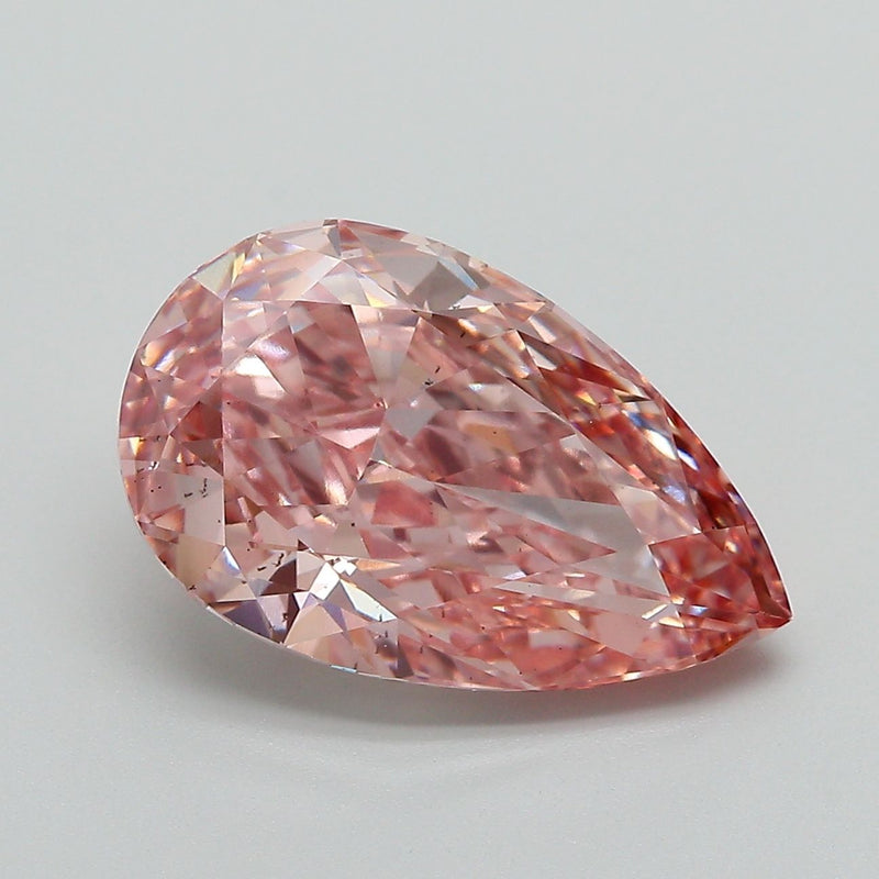 Pear 5.28ct Fancy Vivid Pink VS2 IGI #LG667453870