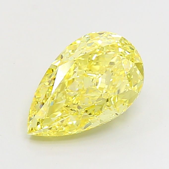 Pear 4.52ct Fancy Intense Yellow VS1 IGI #LG710543765