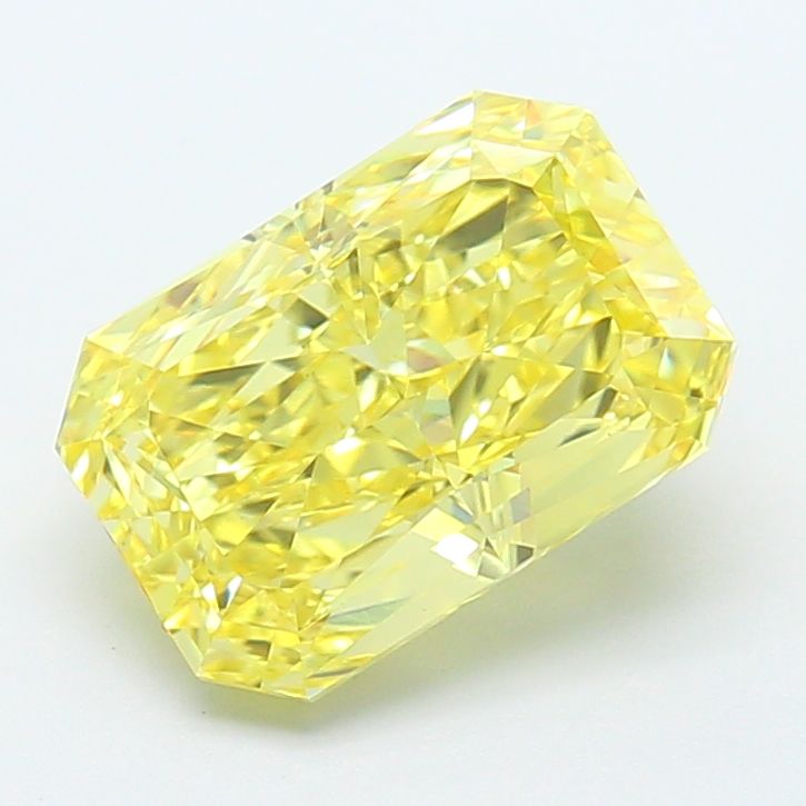 Radiant 2.71ct Fancy Vivid Yellow VVS2 IGI #LG772622539