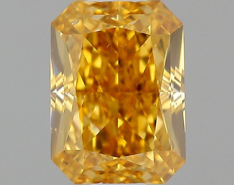 Radiant 0.65ct Fancy Deep Orangey Yellow SI1 GIA #7461807274
