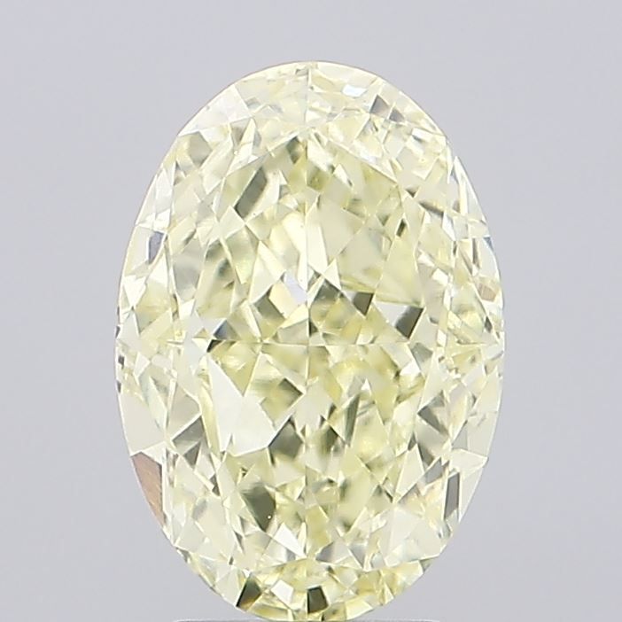 Oval 4.02ct Fancy Light Yellow VVS2 IGI #LG760523389