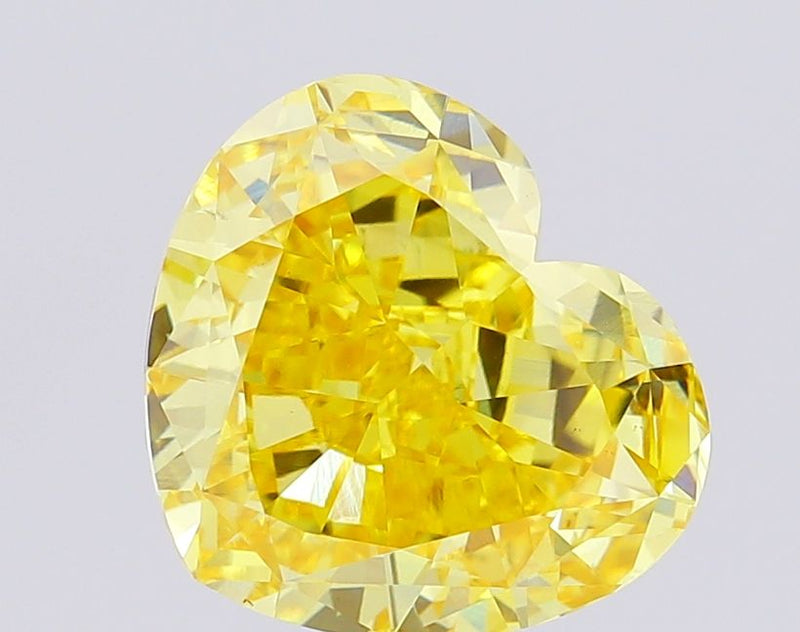 Heart 6.58ct Fancy Vivid Yellow VS1 IGI #LG700592810