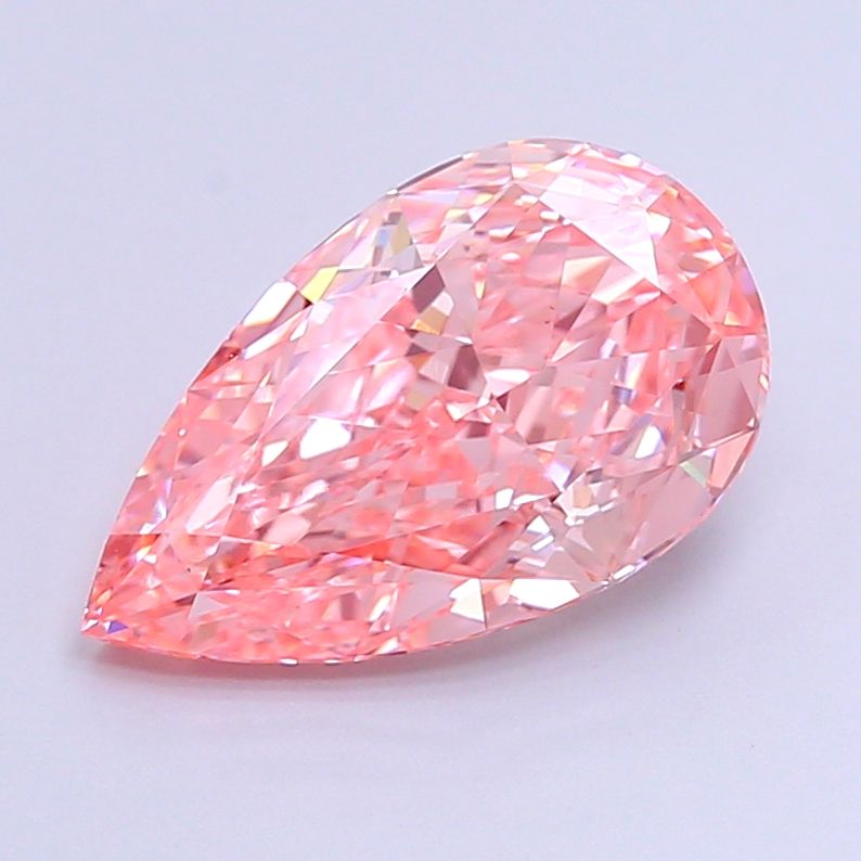 Pear 3.21ct Fancy Vivid Pink VS2 IGI #LG715519008