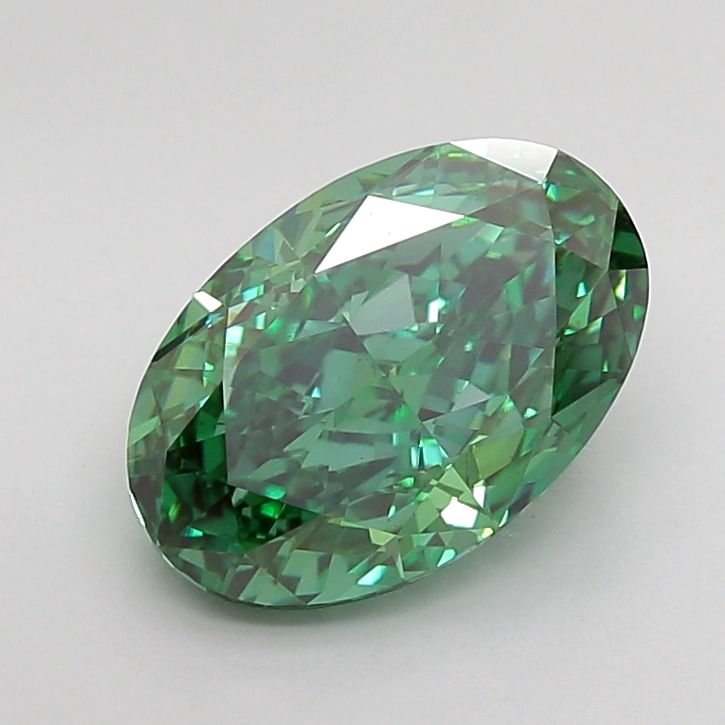Oval 3.01ct Fancy Vivid Green VS1 IGI #LG749529136