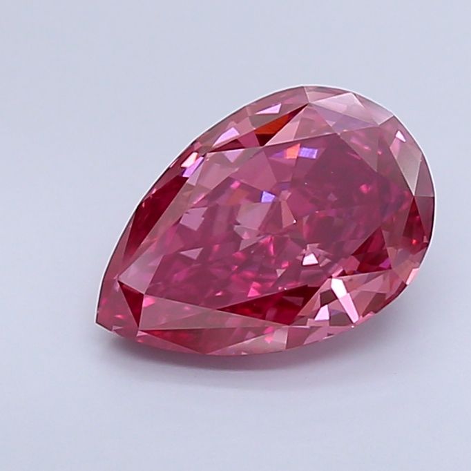 Pear 3.11ct Fancy Vivid Pink VS2 IGI #LG648466443