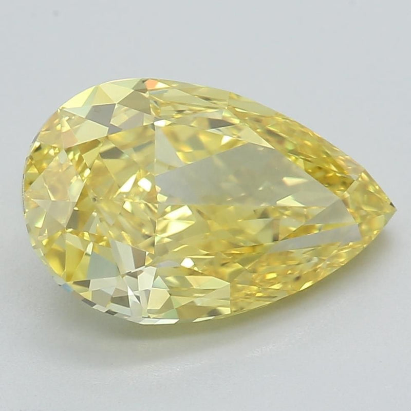 Pear 2.19ct Fancy Vivid Yellow VVS2 IGI #LG584356668