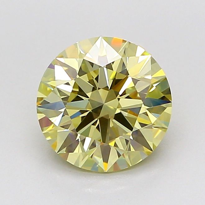 Round 1.52ct Fancy Light Yellow VVS2 IGI #LG746514677