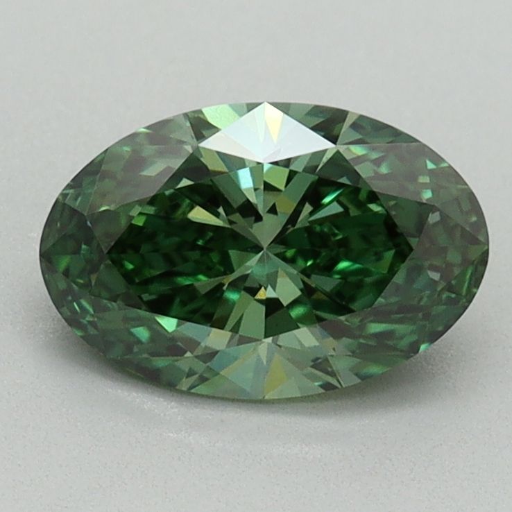 Oval 1.1ct Fancy Vivid Green VS1 IGI #LG738512293
