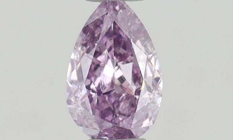 Pear 0.3ct Fancy Intense Pink Purple I1 GIA #6224483729