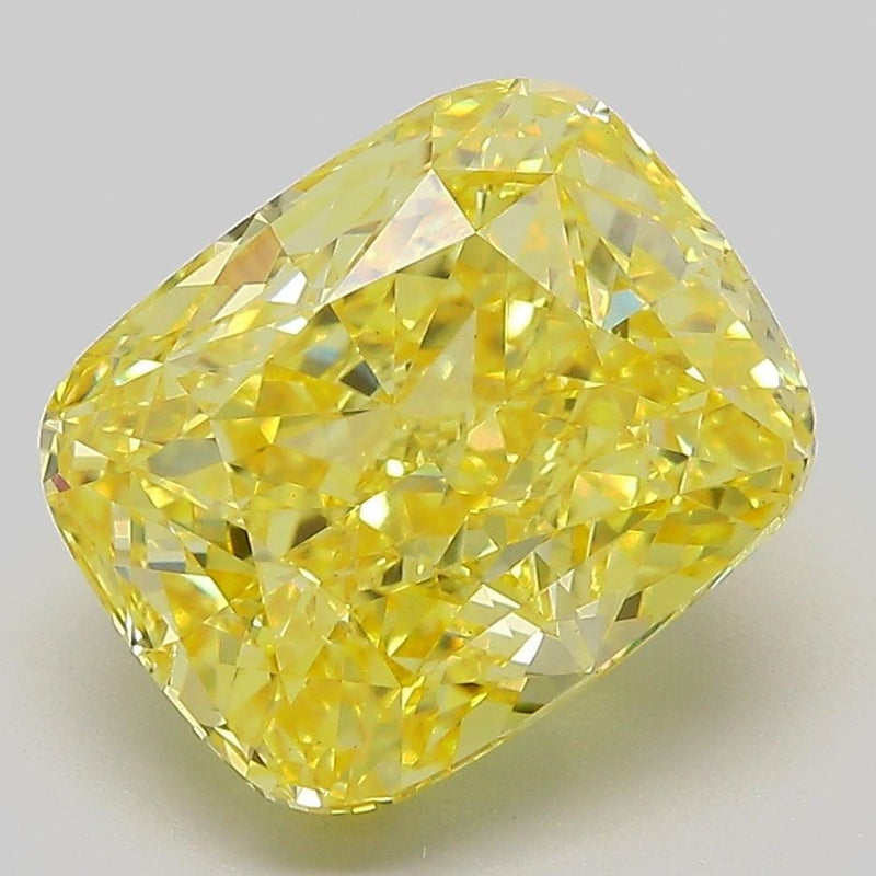 Cushion modified 5.21ct Fancy Vivid Yellow VS1 IGI #LG781602549