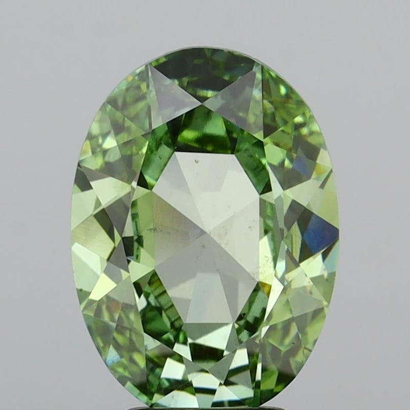 Oval 3.5ct Fancy Vivid Green VS2 IGI #LG764678000