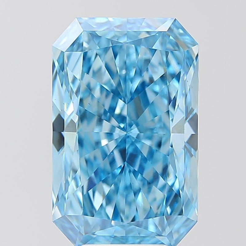 Radiant 7.09ct Fancy Vivid Blue VS1 IGI #LG678519652