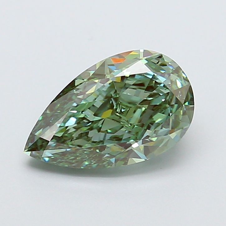 Pear 2.07ct Fancy Vivid Green VVS2 IGI #LG750570390