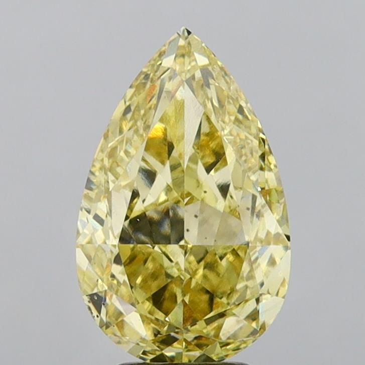 Pear 5.2ct Fancy Yellow VVS2 IGI #LG739576387
