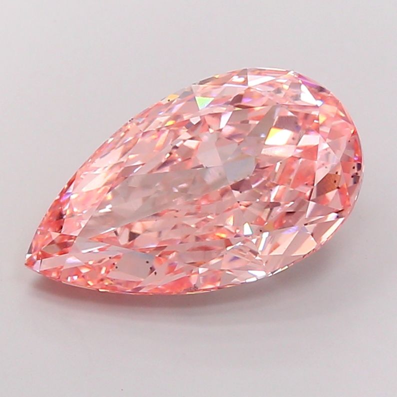 Pear 11.91ct Fancy Vivid Pink VS2 IGI #LG704518254