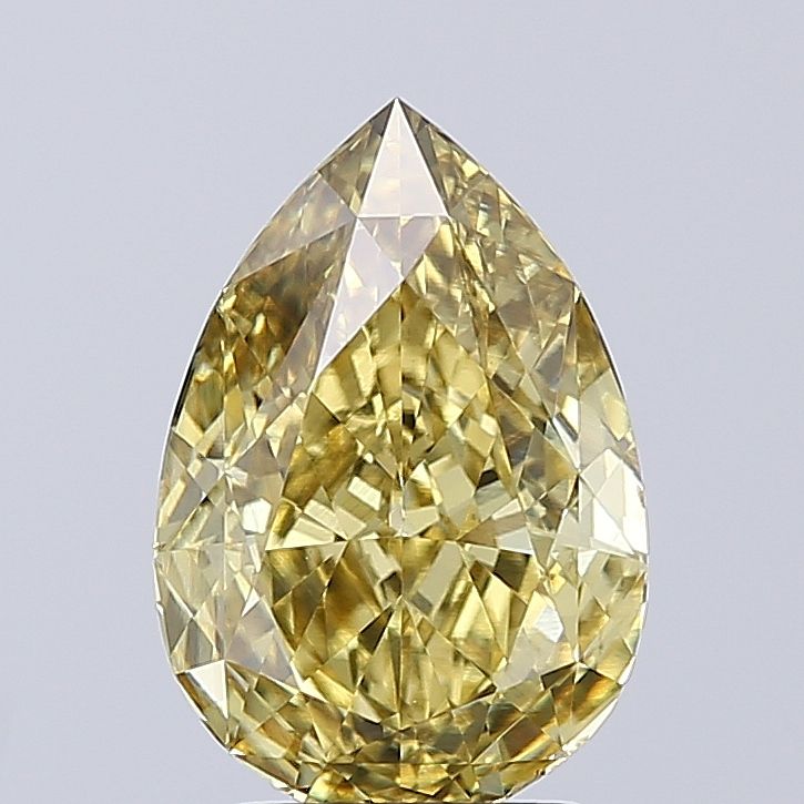 Pear 2.74ct Fancy Intense Yellow VS2 IGI #LG706566414