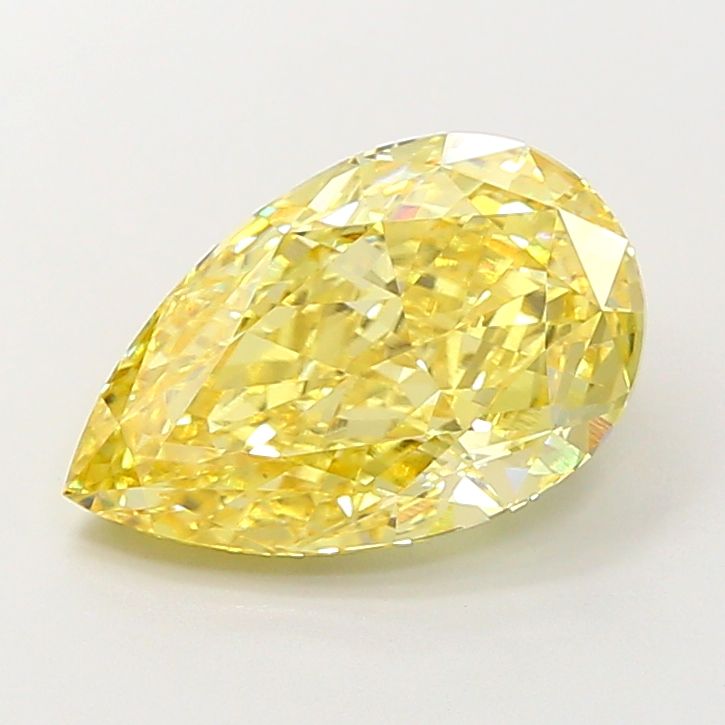 Pear 4.13ct Fancy Yellow VVS2 IGI #LG747529103