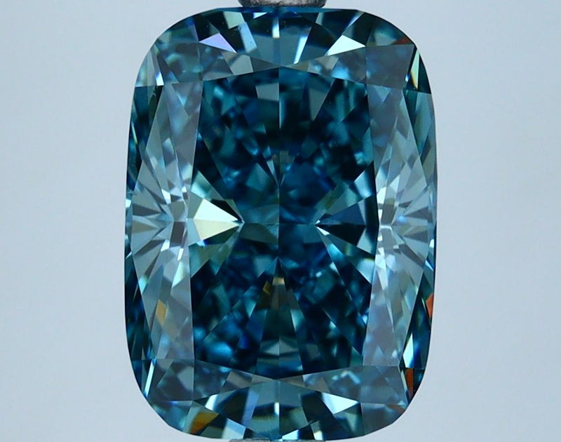 Cushion brilliant 3.27ct Fancy Vivid Blue VVS2 IGI #LG631440852
