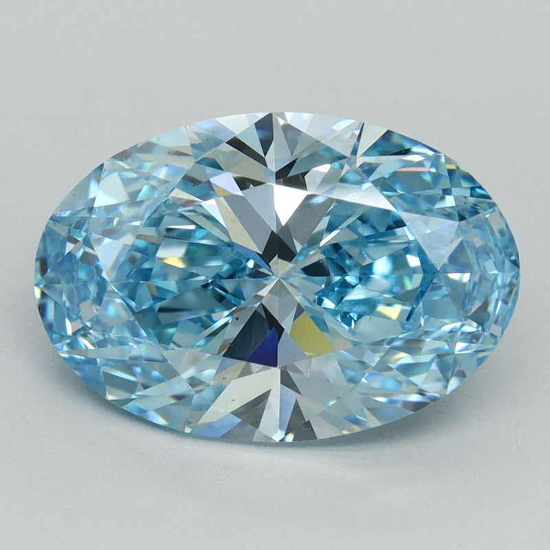 Oval 5.02ct Fancy Vivid Blue VS2 IGI #LG636402702