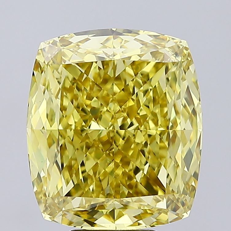 Cushion modified 9.06ct Fancy Vivid Yellow VS1 IGI #LG776674952