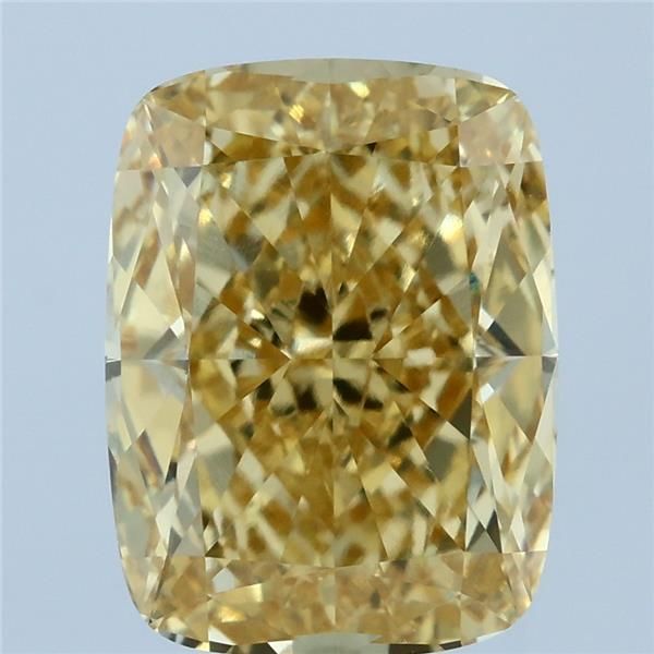 Cushion modified 5.11ct Fancy Vivid Yellow VVS2 IGI #LG776631567