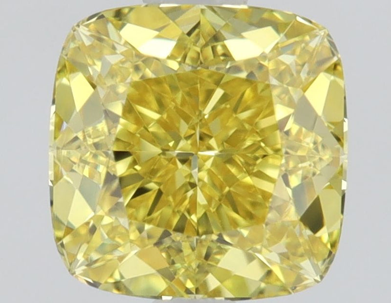 Cushion brilliant 0.54ct Fancy Vivid  Yellow VVS1 GIA #1487431573