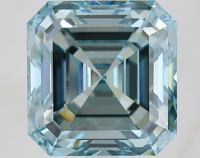 Square emerald 5.08ct Fancy Green Blue VS1 IGI #LG687505182