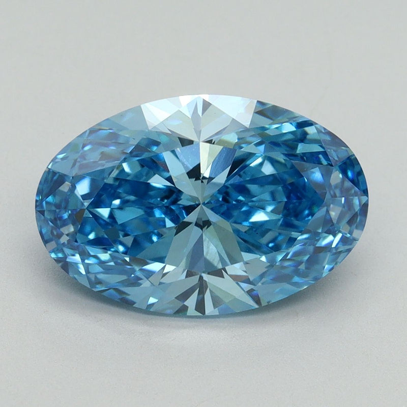 Oval 4.01ct Fancy Vivid Blue VS1 IGI #LG645458860
