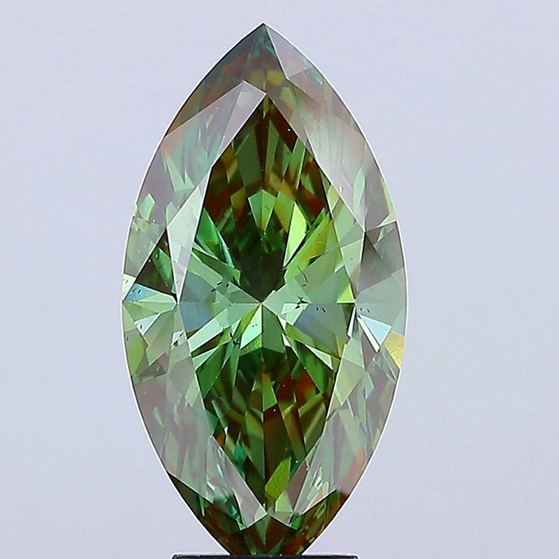 Marquise 5.04ct Fancy Deep Green VS2 IGI #LG750519667