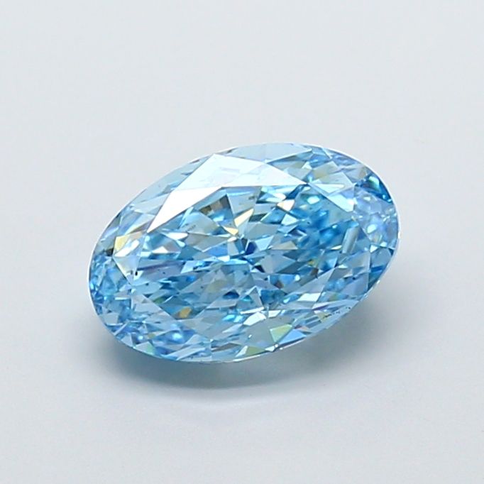 Oval 3.52ct Fancy Vivid Blue VS2 IGI #LG761544537