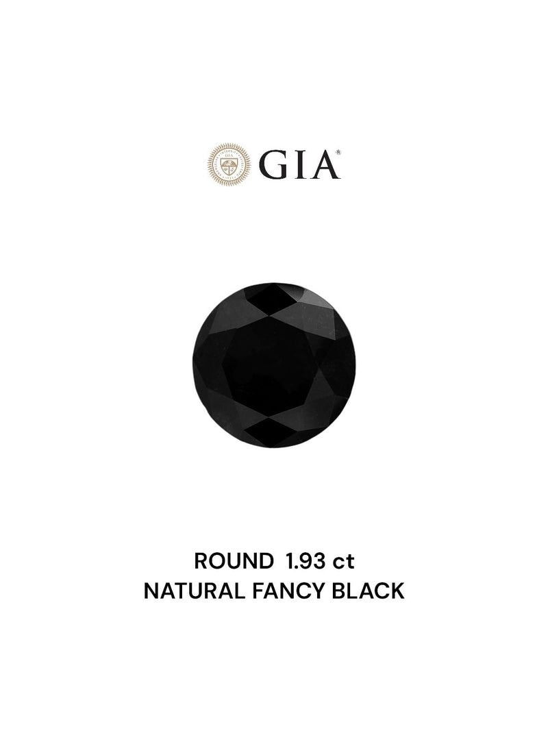 Round 1.93ct Fancy Black VVS2 GIA #2231185456