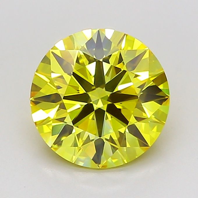 Round 1.04ct Fancy Vivid Yellow VVS2 IGI #LG737536565