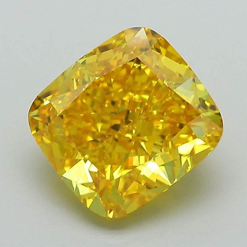 Cushion brilliant 3.08ct Fancy Vivid Yellow VS1 IGI #LG586338845