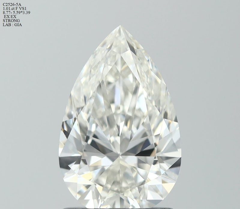 Pear 1.01ct F VS1 GIA #2528513622