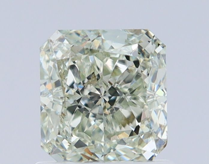Radiant 1.03ct Fancy Light Grayish Yellowish Green VS2 GIA #1459115195